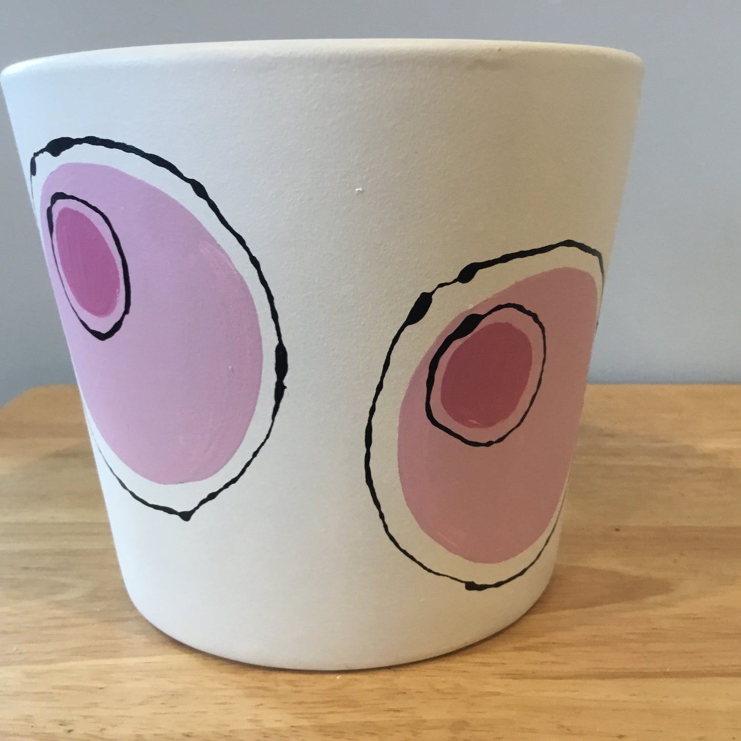 Handpainted Pot cover…ceramic