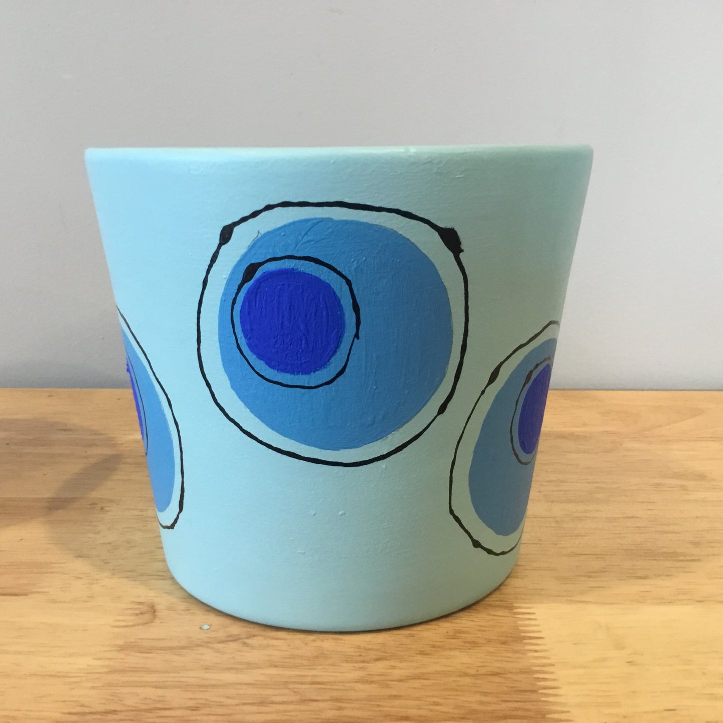 Handpainted Pot cover…ceramic